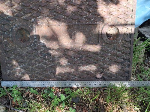 Cast iron manhole drain - cast,