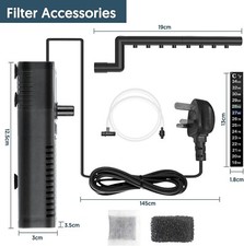 Internal aquarium fish tank