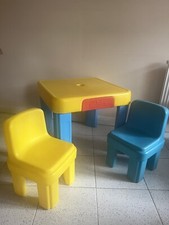 Retro/Vintage Childrens Chicco Plastic Table and Chairs Set