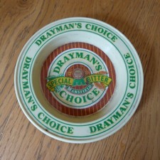 Mansfield Brewery Drayman's Choice Special Bitter Vintage Pub Ashtray Melamine