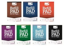 Silvine A4 Refill Pad 160 Pages (Ruled, Plain, Graph and Squares) Exercise books