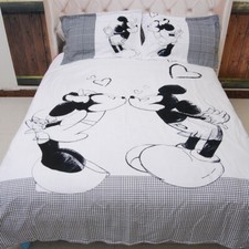 Mickey Minnie Mouse Duvet Cover Bedding Set Pillow Cases Single Double King Gift