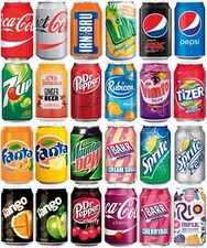 Soft Drink Stickers x24 A, Can