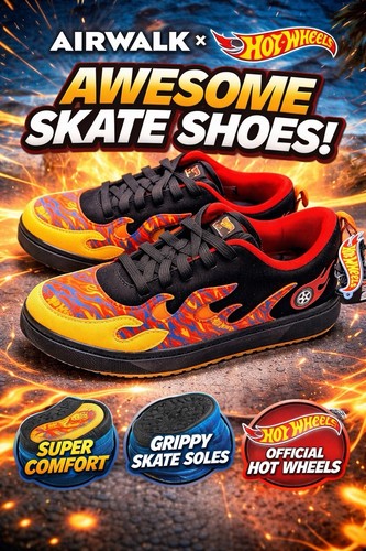 Nwt airwalk hot wheels big - hot,