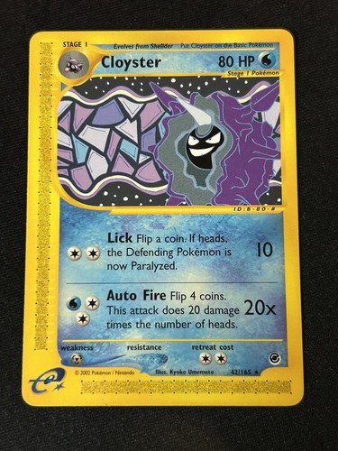2002 pokémon cloyster - pokémon,