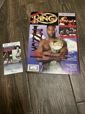 Lennox Lewis Autographed Signed Ring Magazine JSA COA