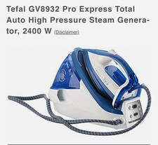 Tefal GV8932 Pro Express X-Pert Total Auto High Pressure Steam Generator, 2400 W