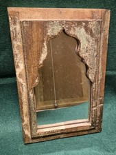 Antique Gothic Wooden Mirror