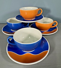 Beautiful Coffee Cups And Saucers In Set Of 4 Churchill Vintage