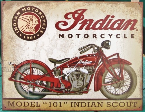 Indian scout model - model, tin