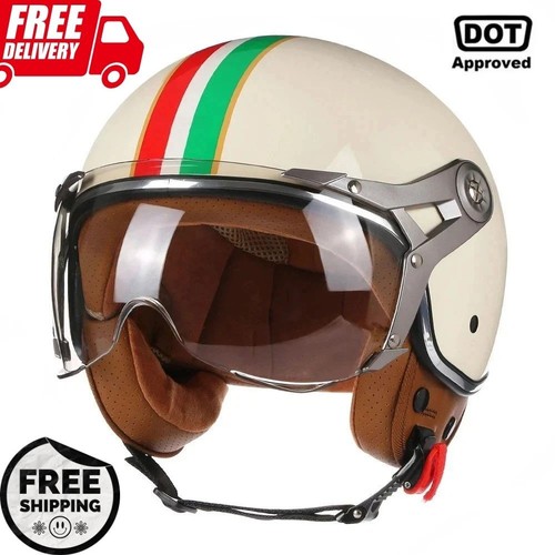 Open face motorcycle helmet - motorcycle,