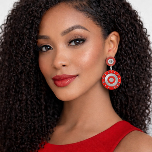 Red silver statement - red,