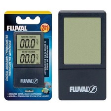 FLUVAL 2-in-1 DIGITAL THERMOMETER MEASURES WATER & ROOM TEMPERATURE AQUARIUM