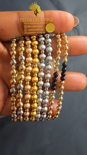 18ct solid gold bracelet - gold, –
