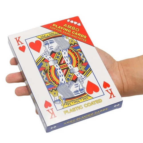Jumbo playing cards large - jumbo, 2x