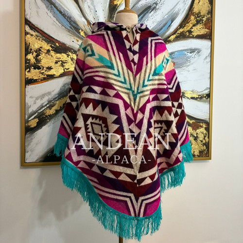 Handmade inca poncho - handmade, with