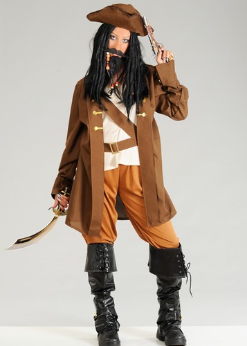 Adult size mens jack sparrow - jack,