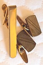 VINTAGE UK MEN'S CUFFLINKS + STRATTON TIE CLIP,  Great Valentine's Day Gift