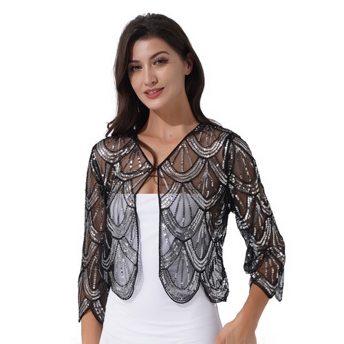 Women shiny sequins evening - sequins,