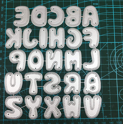 Large number die stencils diy - number,