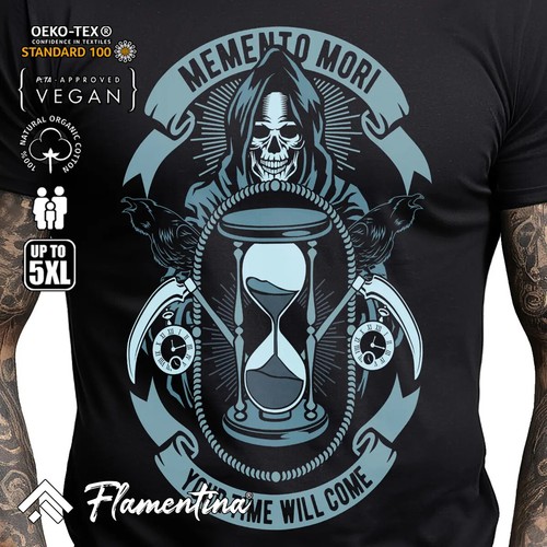 Memento mori mens tshirt - mens, grim