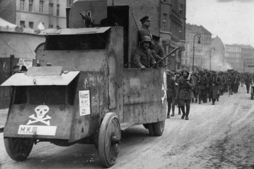 Armoured car with - armoured, a