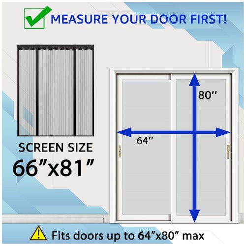 Double door magnetic screen - double,