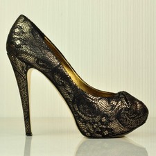 GINA London Black Gold Lace