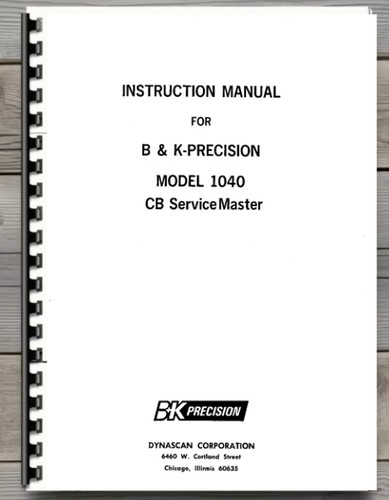 Precision model 1040 - b&k,