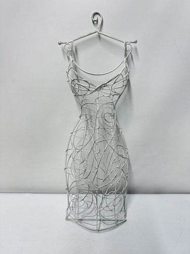White metal dress form - metal,