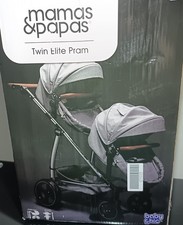 Mamas and Papas Twin Elite Dolls Pram Girls' Pretend Pushchair Brand New Boxed