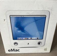 Apple eMac PowerMac G4 Model A1002 AirPort TIGER OSX 1 gig RAM VINTAGE PC CRT