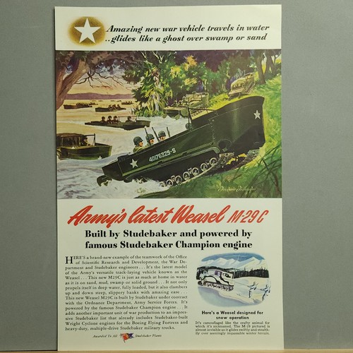 1944 studebaker army - studebaker, weasel