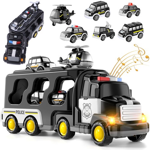 Kids police transport - police, truck