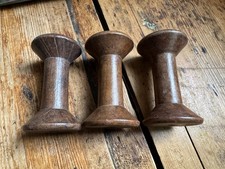 3 Vintage Wooden Industrial