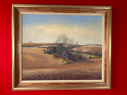 Framed original oil painting - framed,
