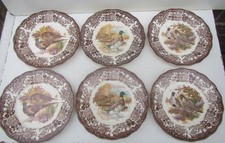 6 x Palissy Game Series Plates 9" - Royal Worcester
