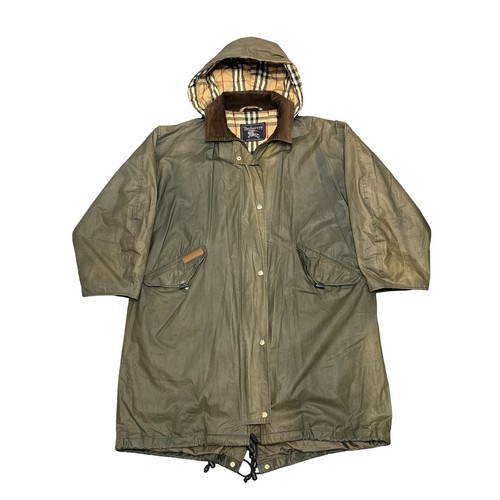 Vintage burberrys waxed parka - vintage,