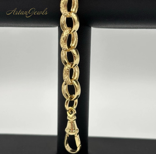 9ct yellow gold - on, silver