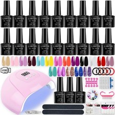 Gel Nail Polish Kit with LED