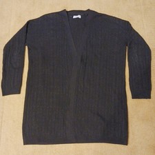 Womens Black Knitted Cardigan