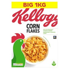 Kellogg's Corn Flakes Breakfast Cereal, 1kg - NEXT DAY DELIVERY.