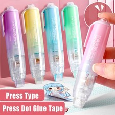 Pen Shape Dot Glue Press Type Double Sided Adhesive Glue Tape  School Office