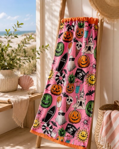 Summerween beach towel 100 - towel, 100%