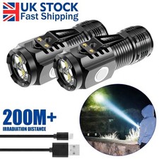 2Pcs 120000LM USB Rechargeable