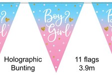 Boy or Girl Bunting 12ft Baby