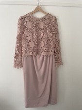 Phase Eight Pink Lace Floral Dress