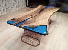Blue Epoxy River Dining Table
