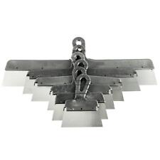 Drywall taping, filling tools, set 6 stainless steel, plastering spatula