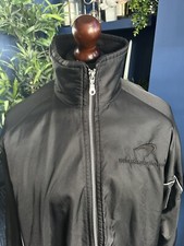 Vintage Wear McLaren Mercedes Black Jacket Mens Large Full Zip Fleece Lined